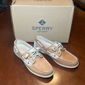 Sperry Songfish core linen oat size 7 women